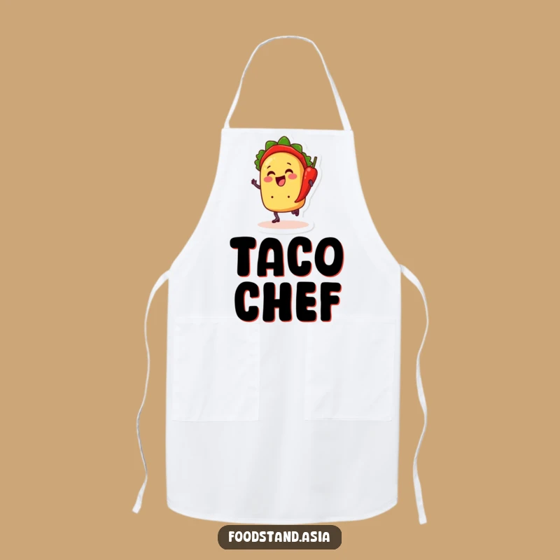 Funny Taco Dancing Apron: Fiesta Chef - Perfect Funny Gift for Cooks