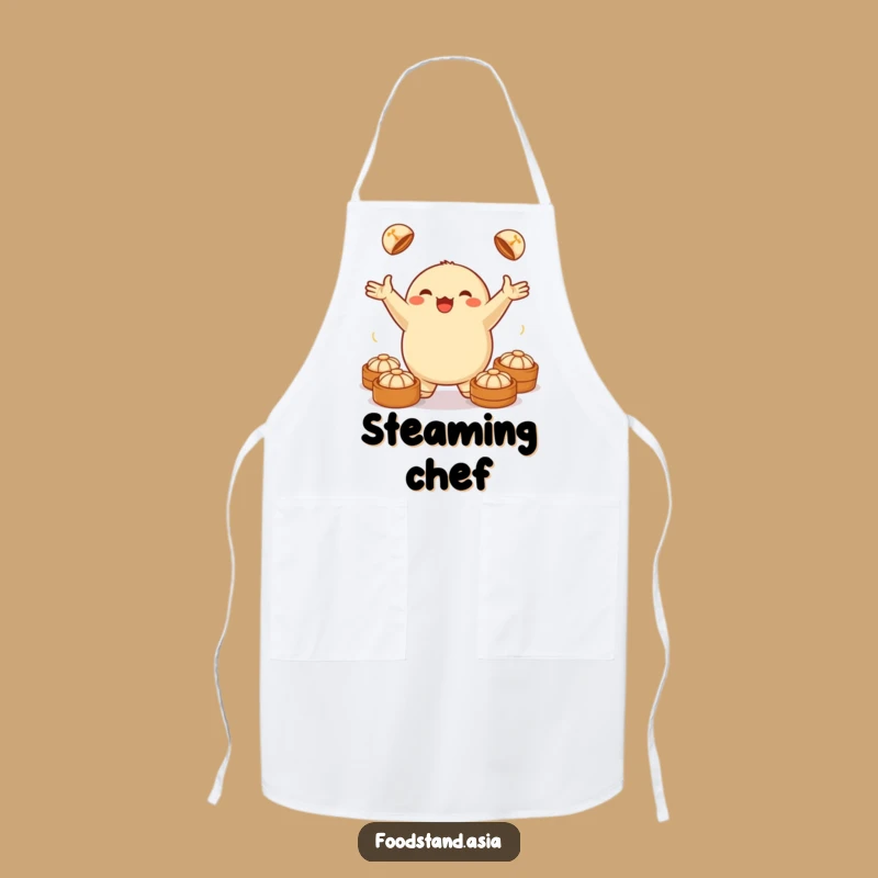 Funny Dumpling Juggling Apron: Steamed Bun Chef - Perfect Funny Gift