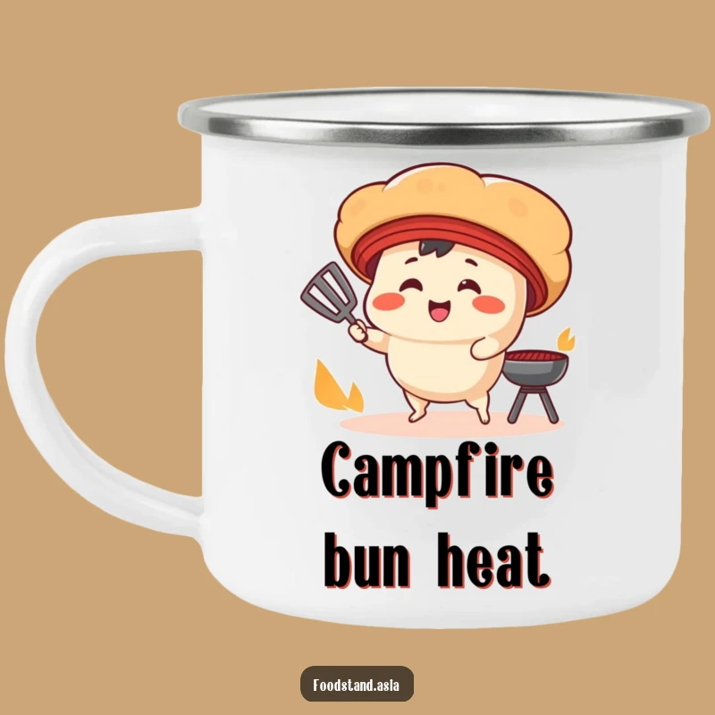 Funny Bao Bun Camping Mug: Grill Flavors for Outdoor Adventures