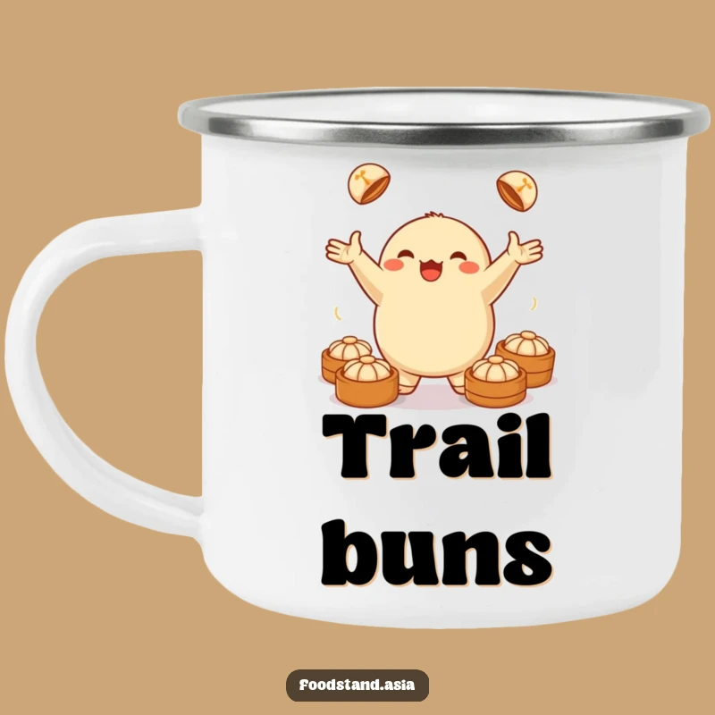 Funny Dumpling Juggling Camping Mug: Bun Master - Your Funny Gift