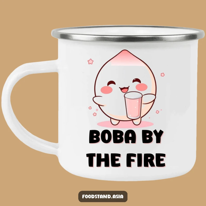 Funny Mochi Camping Mug: Outdoor Boba Bounce for Sweet Gift Sipping