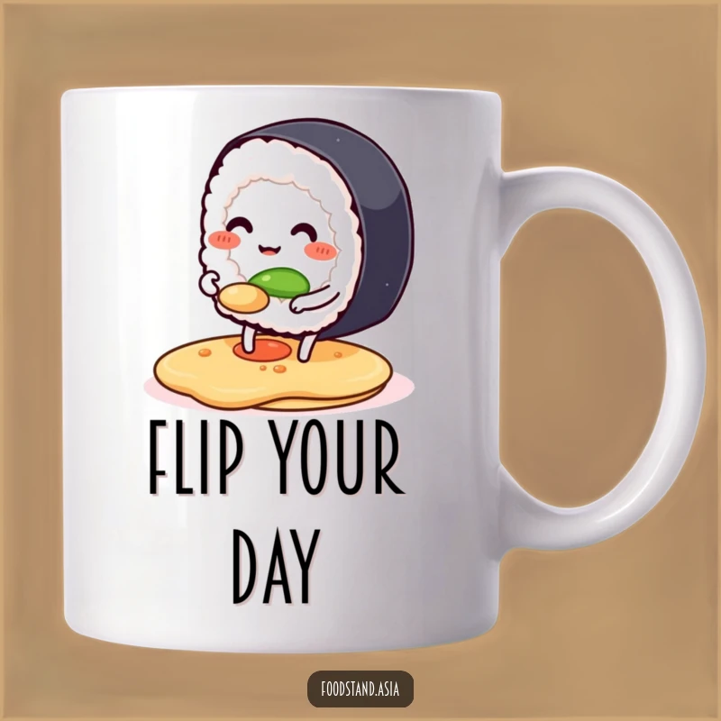 Funny Sushi Pancake Mug: Smiling Chef - Perfect Gift for Foodies