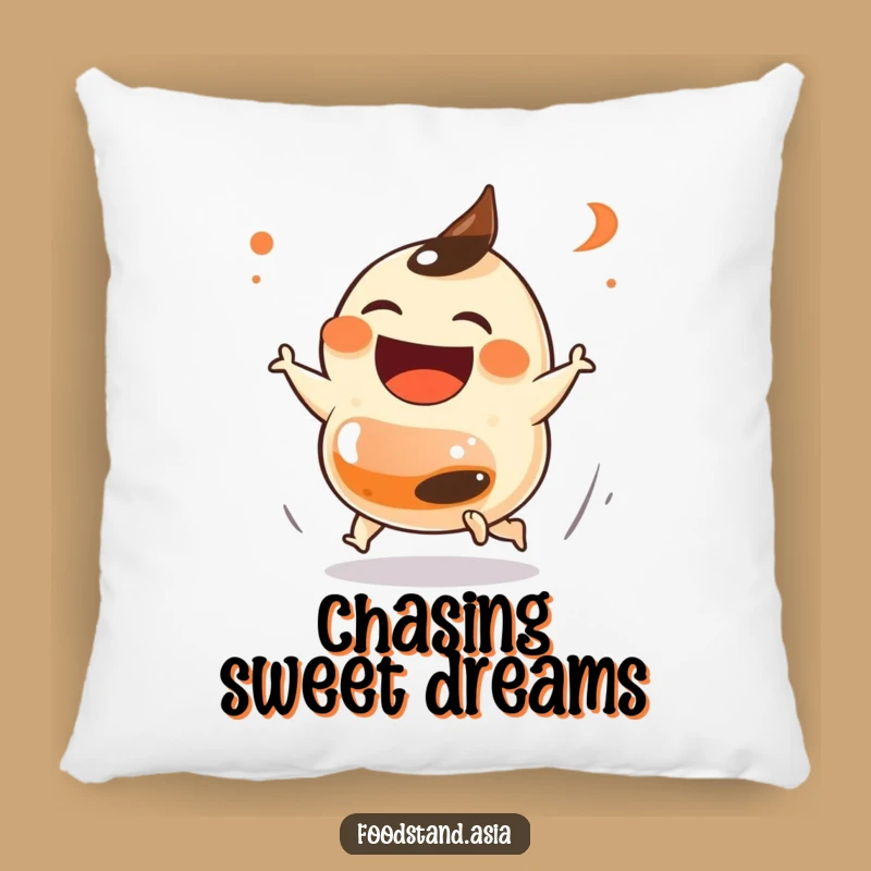 Funny Dumpling Chase Pillow: Cozy Comfort with a Side of Laughs, Perfect Gift!