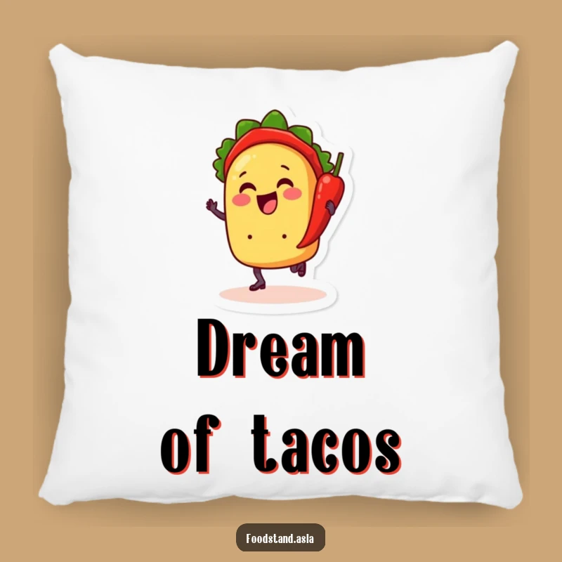 Funny Taco Dancing Pillow: Fiesta Cushion - Comfy Funny Gift