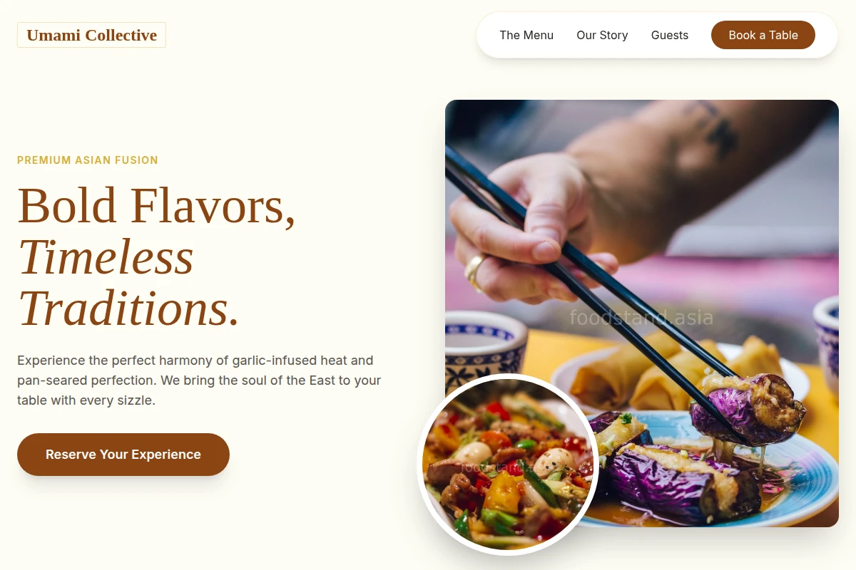 Garlic Asian Fusion Food