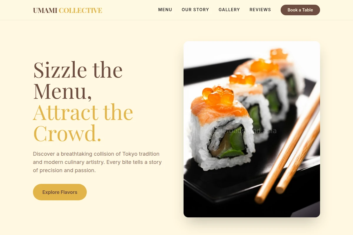 Fusion Japanese Food