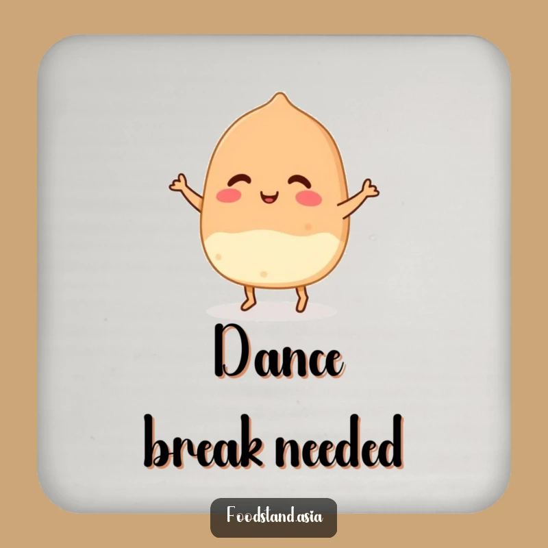 Funny Takoyaki Dance Drink Coaster: Protect Surfaces with Hilarious Foodie Flair!