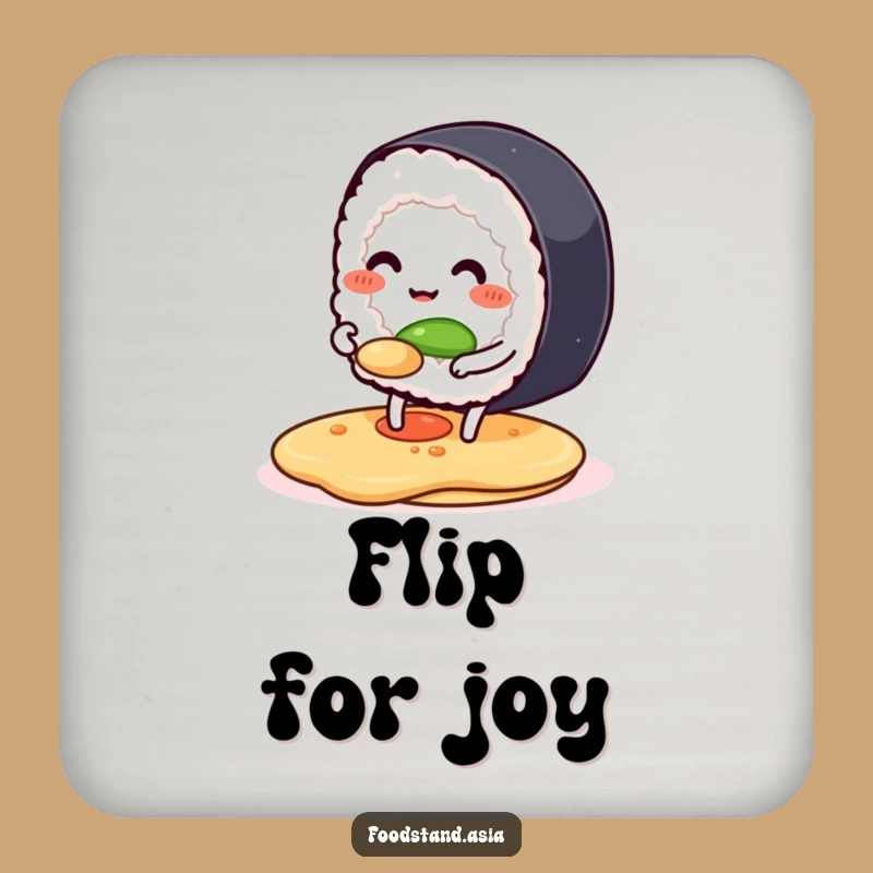 Funny Sushi Pancake Coaster Set: Chef Protection - Cool Funny Gift