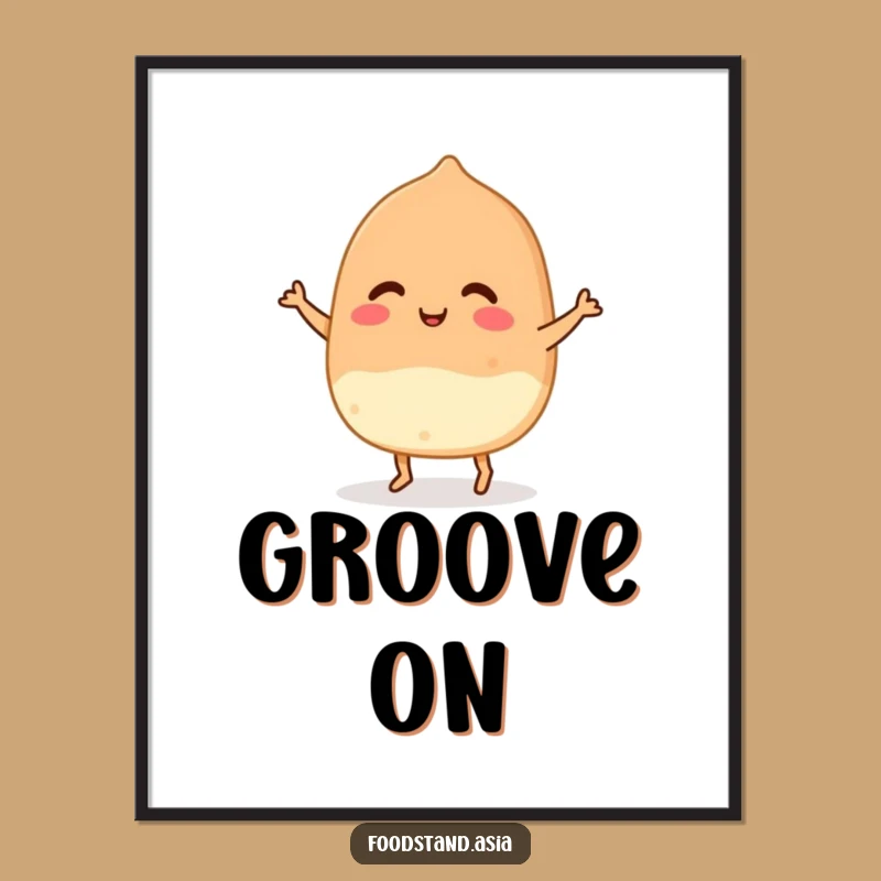 Funny Takoyaki Dance Poster: Whimsical Wall Art and Hilarious Foodie Gift!
