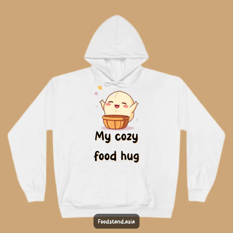 Cozy Funny Dumpling Hoodie: Giggling Dim Sum Toss for Warm Snuggle Gift