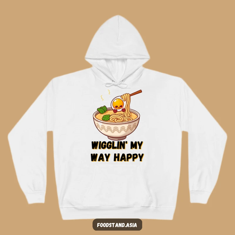 Cozy Funny Ramen Hoodie: Giggling Noodles Comfort Gift for Foodies