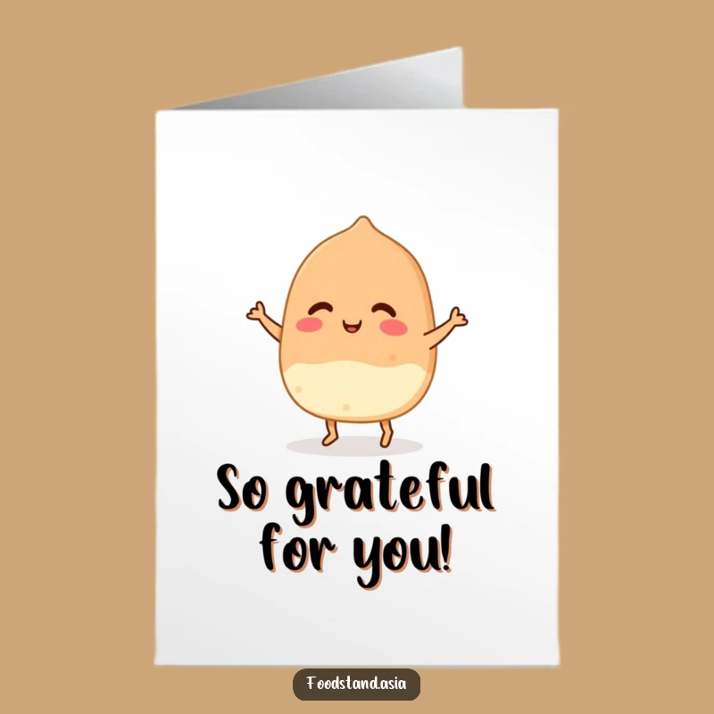 Free Printable Thank You Card: Adorable Dancing Takoyaki, Grateful Downloadable Gift