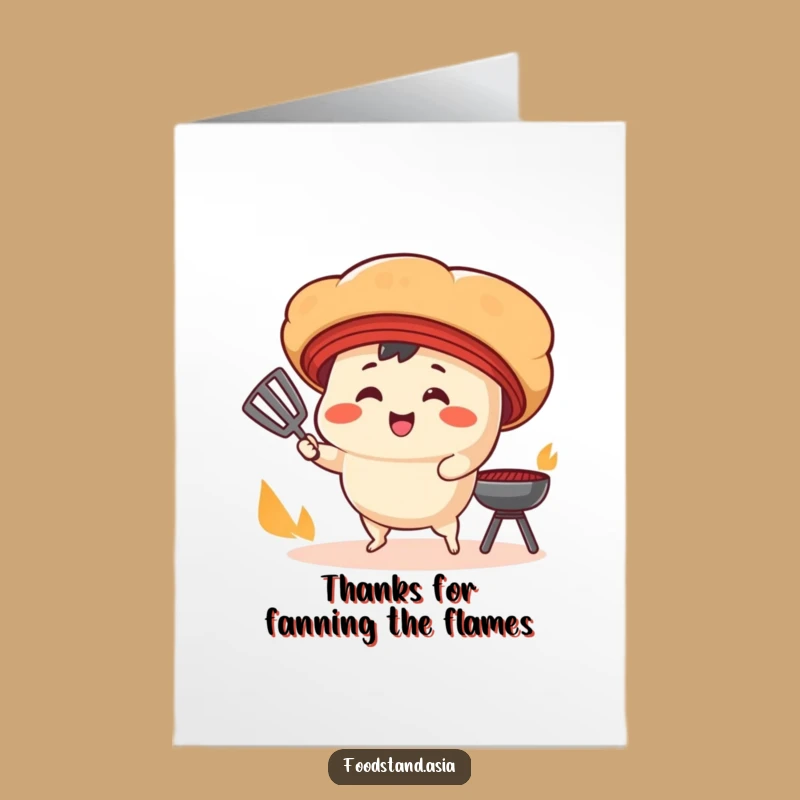 Free Printable Thank You Card: Bao Bun's Grateful Grill Fanning!
