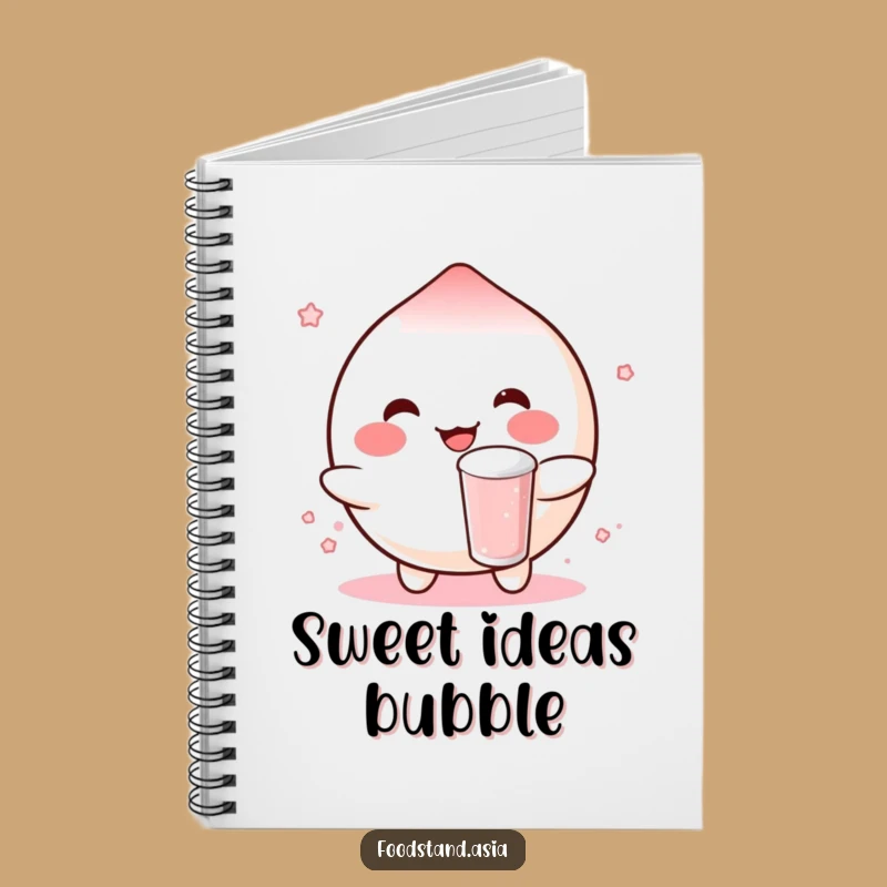 Funny Mochi Notebook: Boba Bounce for Journaling Gift Fun