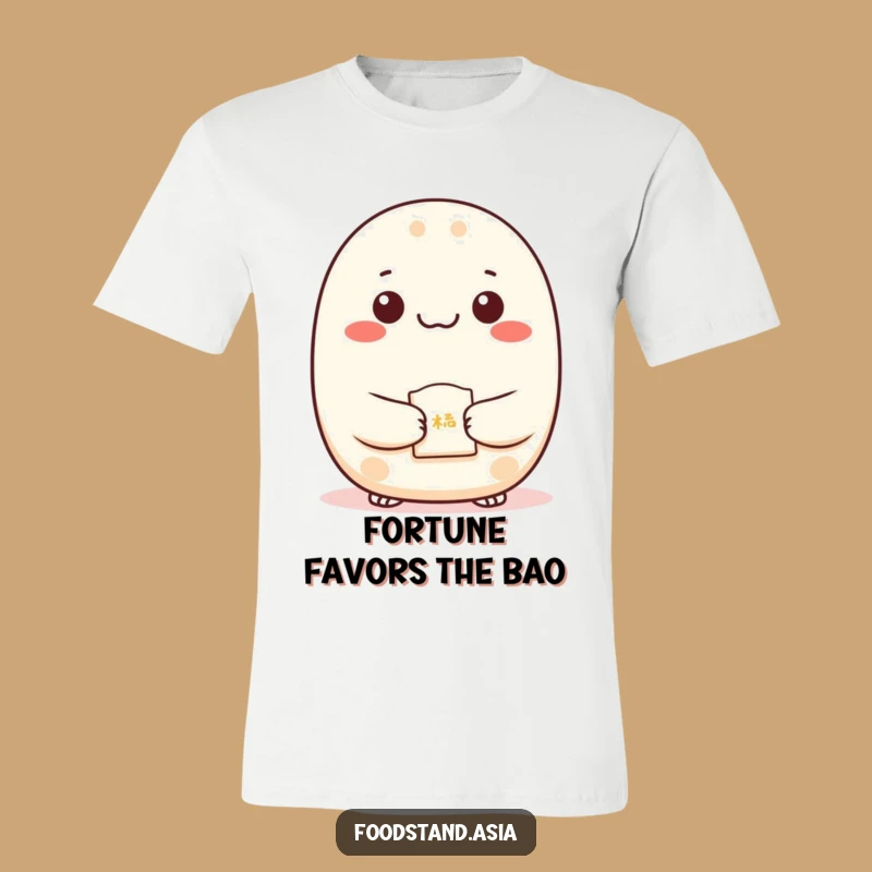 Funny Bao T-Shirt: Content Cookie Presenter Tee for Playful Fun