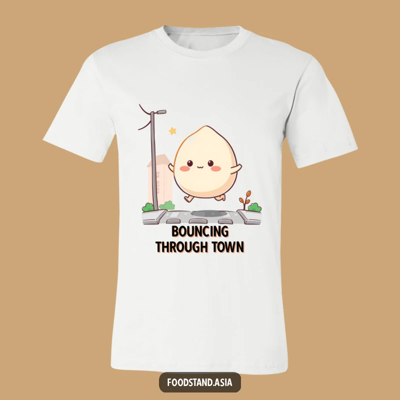 Funny Bouncing Mochi Tee: Hop with Style and Humor, Perfect Gift!