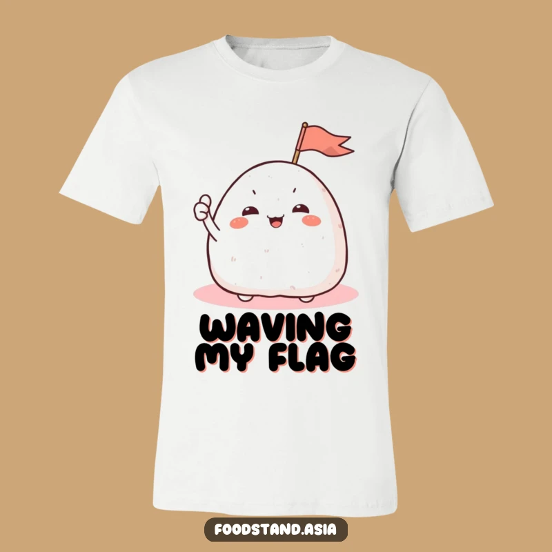 Funny Giggling Onigiri T-Shirt: Joyful Rice Ball Tee, Perfect for a Laugh!