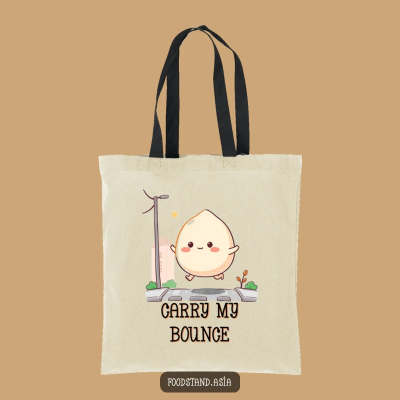 Funny Bouncing Mochi Tote Bag: Carry Your Joy on the Go, Perfect Gift!